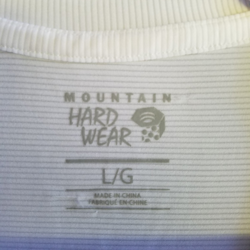 Mountain Hardwear Women's White Short Sleeve T-Shirt Spring Workout Tee Refresh - Picture 3 of 6